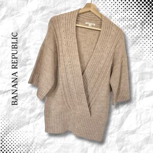 {Banana Republic} WOOL Blend Cross-Over Sweater